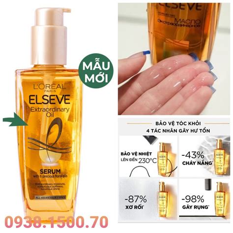 Tinh D U D Ng T C T Lo I Hoa L Oreal Elseve Extraordinary Oil Serum