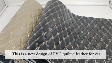 Quilting Automotive Cuero Pvc Rexine Synthetic Leather Faux Car