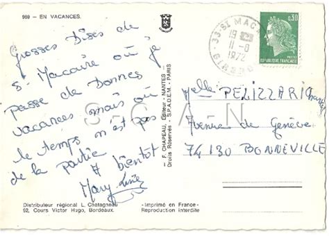 ORIGINAL 60S 70S FRENCH Risque Pinup PC Anchor Bikini At The Beach PM 1972 EUR 13 79