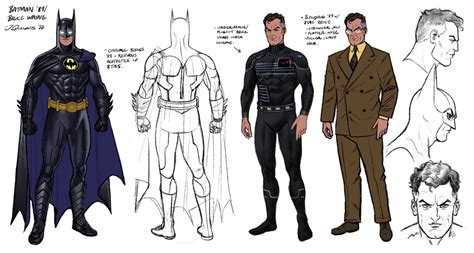 Samples and concept art for the upcoming Batman...