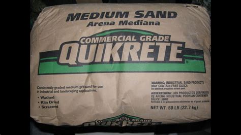 Quikrete Medium Sand Aquarium Youtube