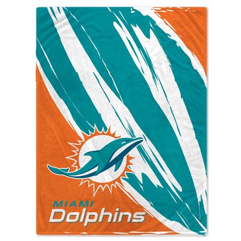 Officially Licensed NFL Miami Dolphins Retro Fleece Blanket 20668964