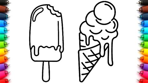 Dibujos De Helados Y Paletas Para Colorear Dibujos Para Colorear Y