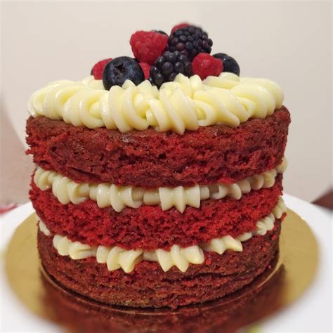 Bolo Naked Red Velvet Merita Gourmet Cake Shop