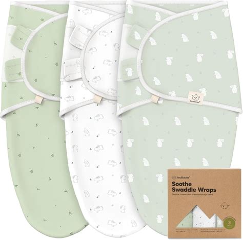 3 Pack Organic Baby Swaddle Sleep Sacks Newborn Swaddle