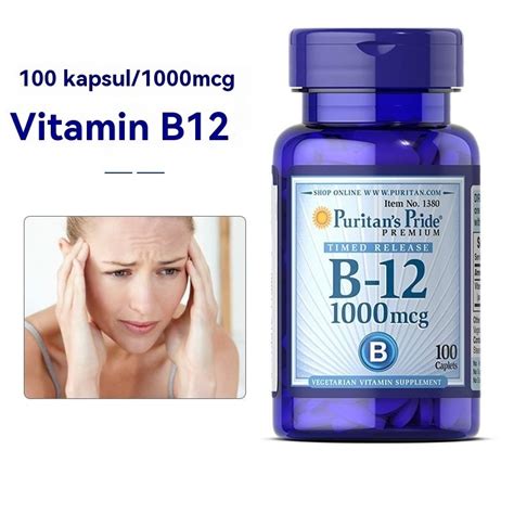 Puritan's Pride Vitamin B12 1000mcg100 tablet VB12 Vitamin B12-Jianzhikang | Shopee Malaysia