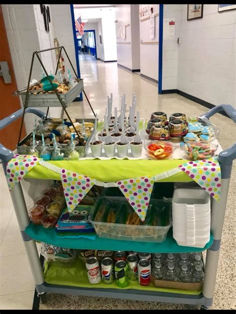 Snack Cart For Teacher Appreciation Week 2018 Teacher Appreciation