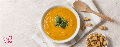 Receita do dia Sopa de abóbora gengibre Instituto Peito Aberto