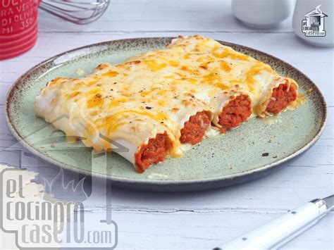 Canelones De Pollo El Cocinero Casero Pasta Y Pizza