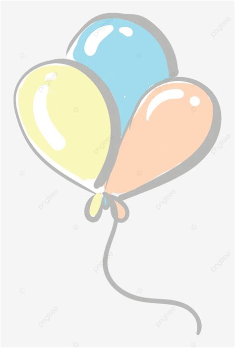 Tres Globos De Colores Atados Juntos Vector O Ilustración En Color PNG