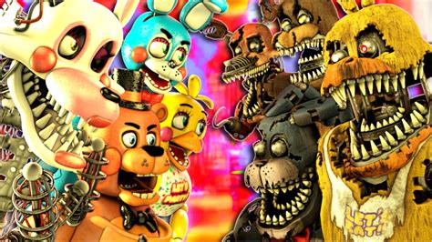 Sfm Fnaf Nightmare Vr Vs Toys Youtube