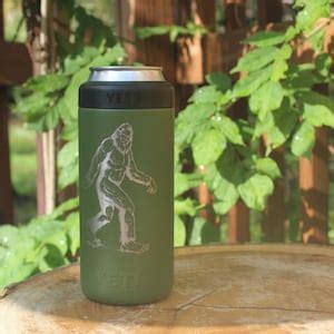 Personalized Engraved Yeti Slim Colster Oz Sasquatch Etsy