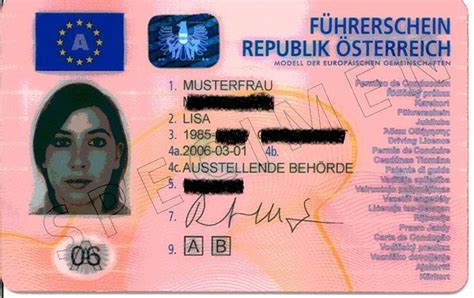 Driving License In Austria European Driving Licence