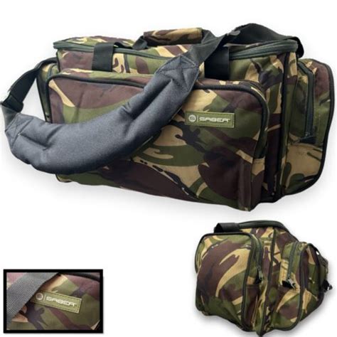 Saber Fishing Bag Camo Fishing Carp Carryall Dpm Luggage Carry Tackle