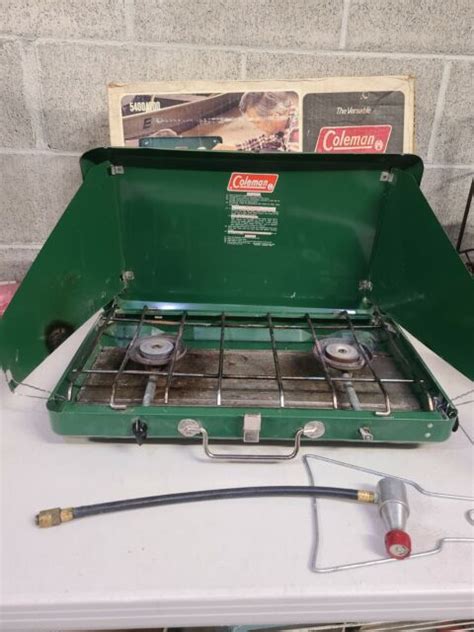 Coleman Propane Camp Stove 5400a700 2 Burner 1980 Vintage For Sale Online Ebay