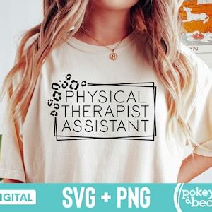 Leopard Physical Therapist Assistant Svg Pta Svg Cheetah Physical