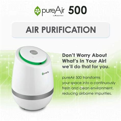Greentech Environmental pureAir 500 – Portable Air Purifier and Air ...