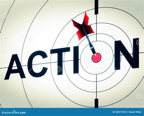 Action Shows Active Motivation Or Proactive Stock Illustration