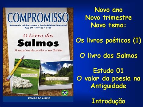 Novo Ano Novo Trimestre Novo Tema Os Livros