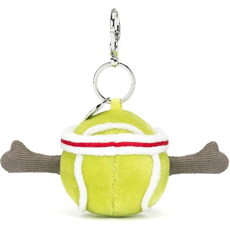 Jellycat Amuseables Sports Tennis Ball Bag Charm Plushpaws Co Uk