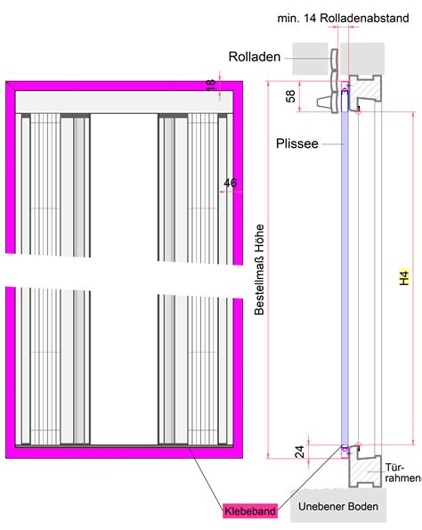 PL13 2 Insektenschutz Doppelplissee Extra Flaches Doppelplissee