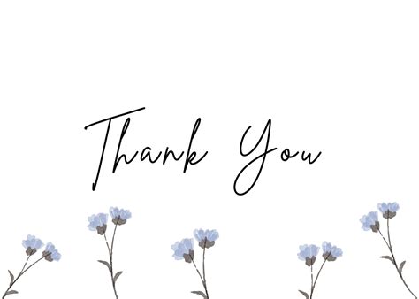 Printable Thank You Cards Digital Download Etsy