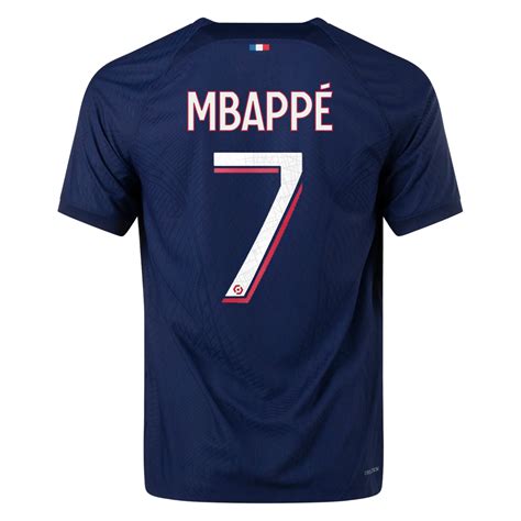 Kylian Mbappé Paris Saint-Germain (PSG) 23/24 Authentic Home Jersey by ...