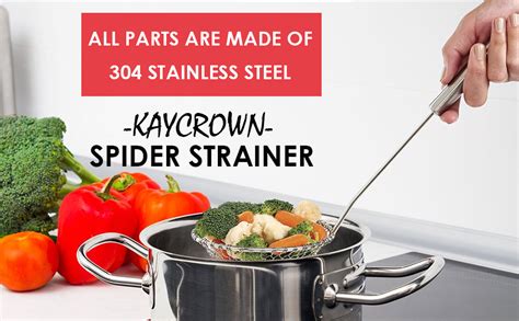 Amazon Best Utensils Asian Kitchen Stainless Steel Spider Strainer