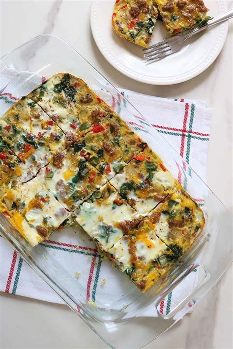 Sausage And Egg Whole30 Breakfast Casserole Kindly Unspoken