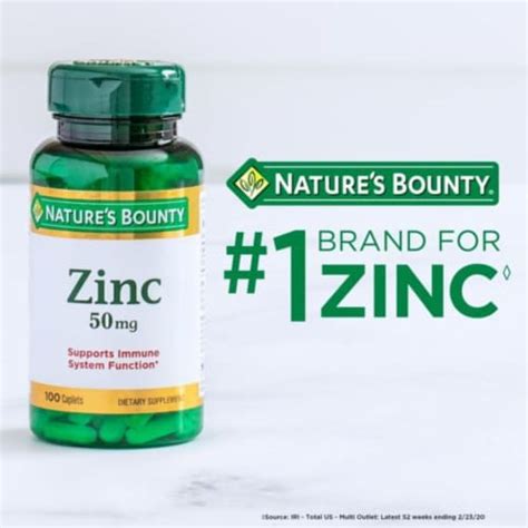 Zinc Supports Immune System Caplets Mg Count Caplets