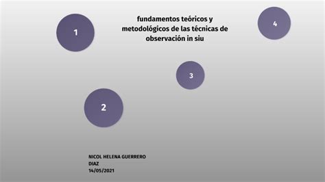 Fundamentos Teoricos Y Metodologicos De Las Tecnicas De La Observacion