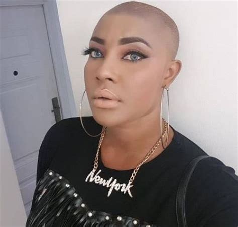 Photos Nollywood Actress Angela Okorie Shaves Off Her Hair