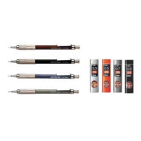 Kit Lapiseira Pentel Graphgear 500 0 3 0 5 0 7 0 9 Kit Grafite Ain