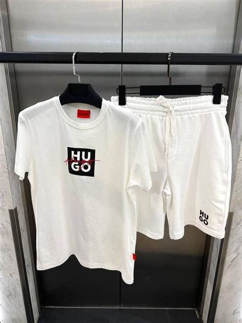 Шорти hugo boss + футболка hugo boss / чоловічі костюми на літо хуго ...