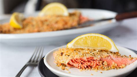 Large Format Parmesan Crusted Salmon Recipe