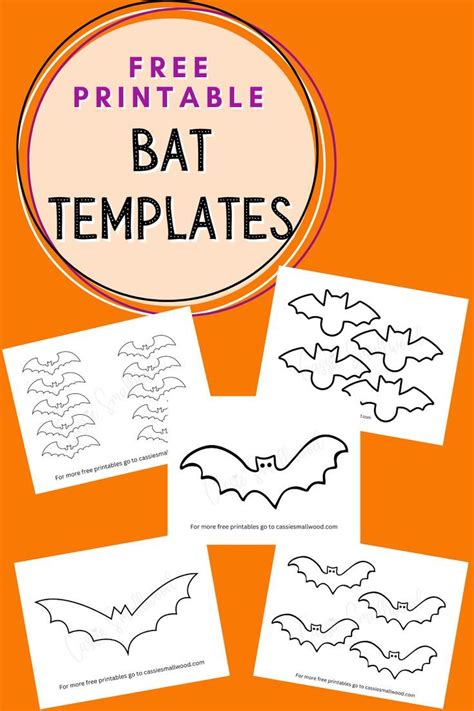 Free Printable Bat Templates Small Medium And Large Cassie