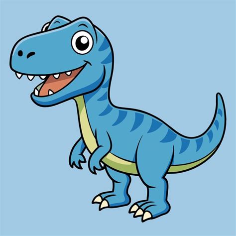 Un Dibujo De Dibujos Animados De Un Dinosaurio Con Una Camisa Que Dice