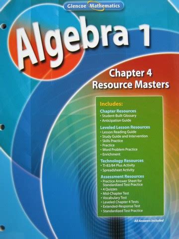 Glencoe Algebra 1 Workbook