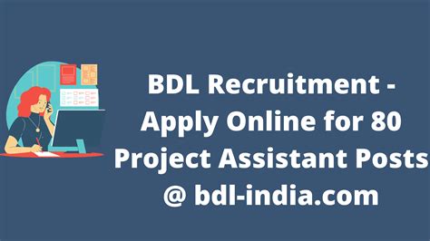 Bdl Recruitment Apply Online For Project Assistant Posts