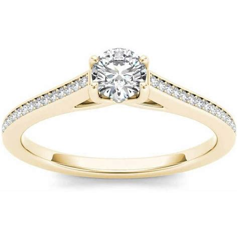 Imperial Diamond 1 2 Carat T W Diamond Classic 14kt Yellow Gold