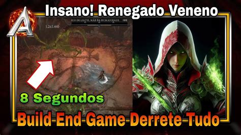 Milh Es De Dano Build Renegado Veneno Derrete Tudo Diablo