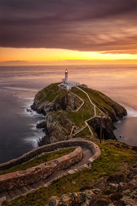 Sunset at South Stack Lighthouse by Peter Krocka / 500px