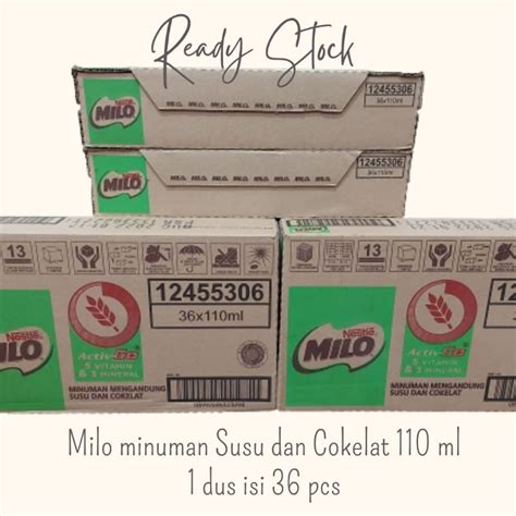 Jual Milo Uht Nestle Minuman Mengandung Susu Dan Cokelat Ml