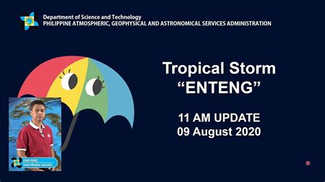 Press Briefing Tropical Storm Entengph Sunday Am August