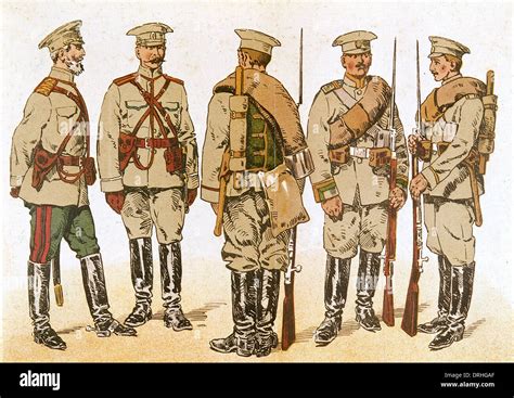 Russian army uniforms, WW1 Stock Photo: 66154215 - Alamy