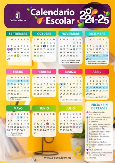 Calendario Escolar En Castilla La Mancha