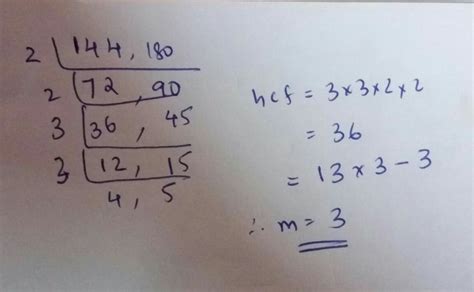 If Hcf Of And Is Expressed In The Form M Minus Find The