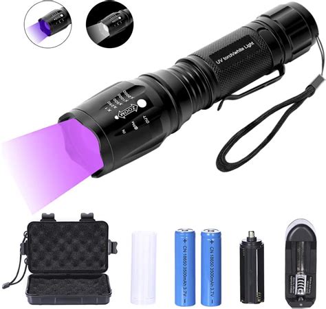 Didisky 2 En 1 Lampe Torche LED Lampe De Poche Tactique Et Lampe