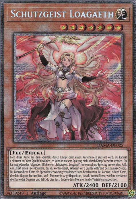 Recollectibles Sammelkarte Yugioh Karte Schutzgeist Loagaeth V2