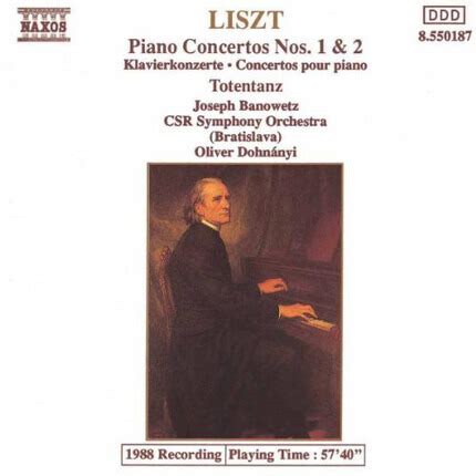 Piano Concertos Nos Totentanz Franz Liszt Cd Recordsale